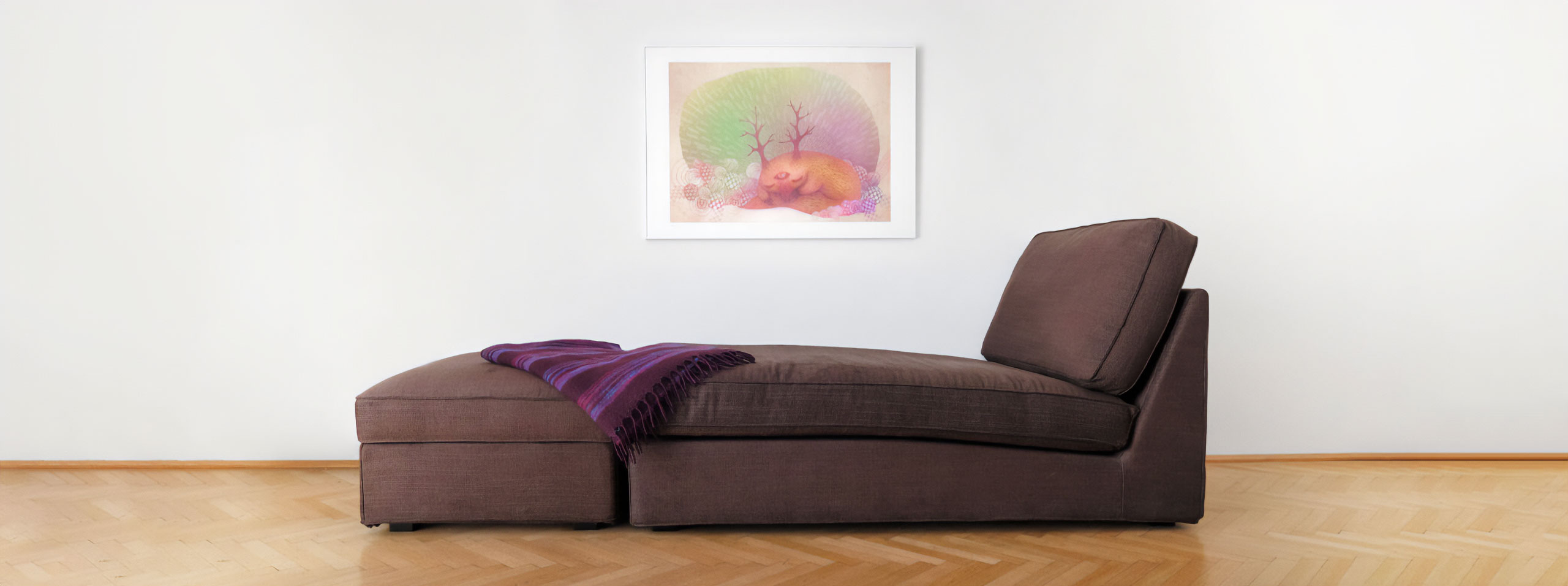 Therapiecouch in der Praxis für Hypnosepsychotherapie in Wien 1040 – ruhiger, heller Therapieraum